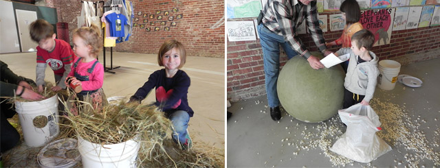 At the Welcome Center, an enrichment workshop was hosted for the children.